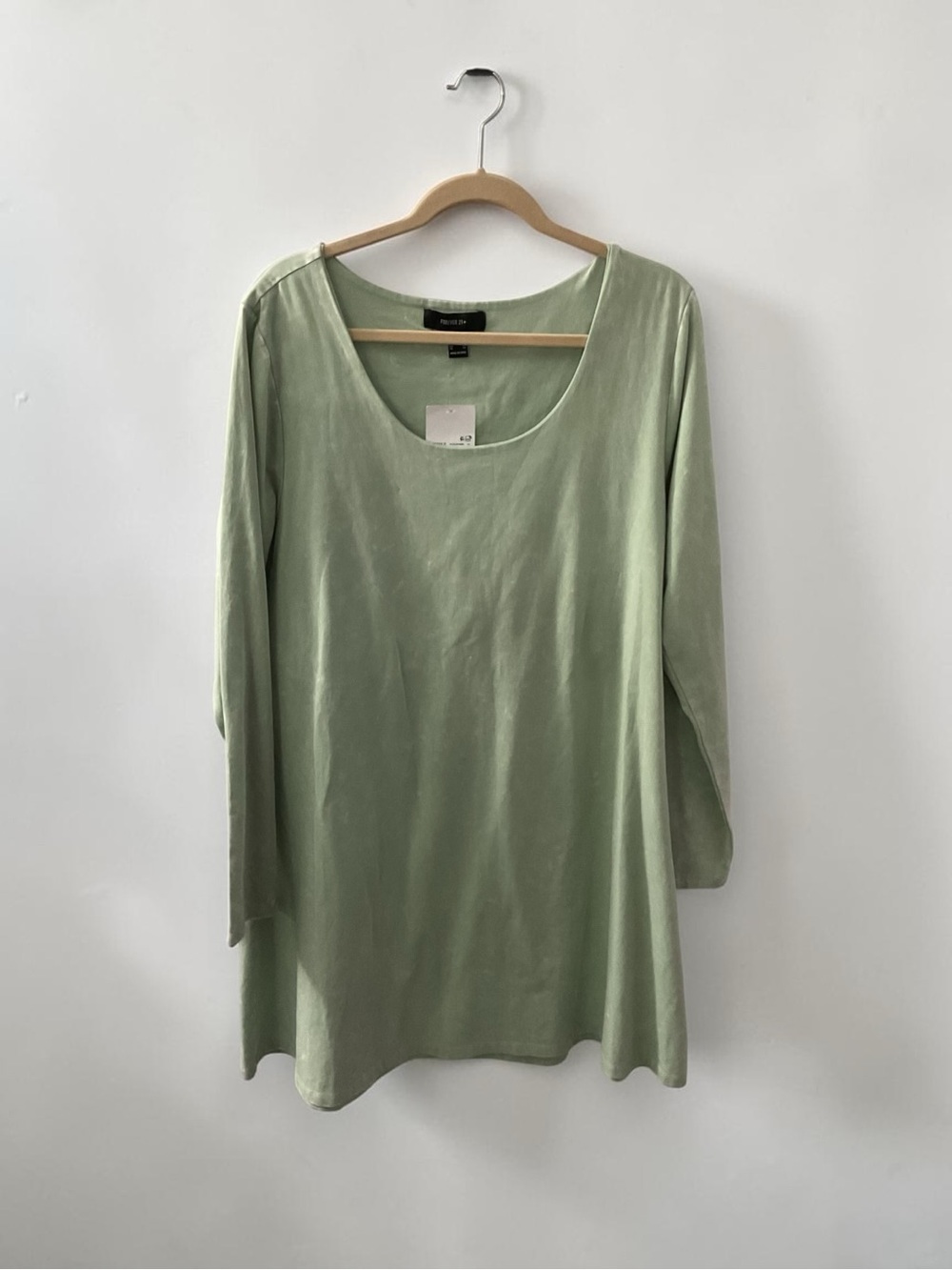 Forever 21 Light Sage Scoop Neck Tunic